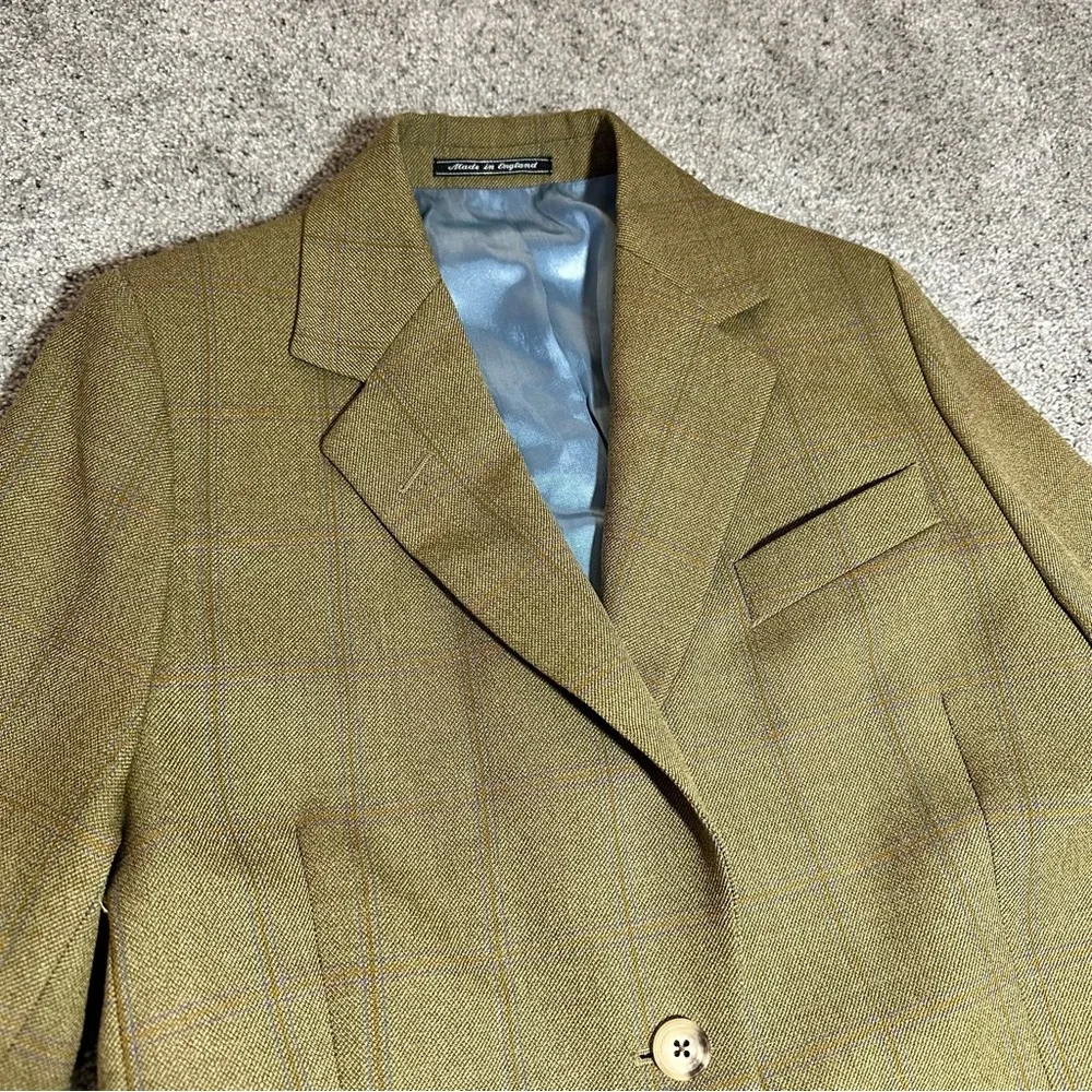 VINTAGE Turnbull & Asser Pure Wool Sport Coat - Made in England - 34R (Small)